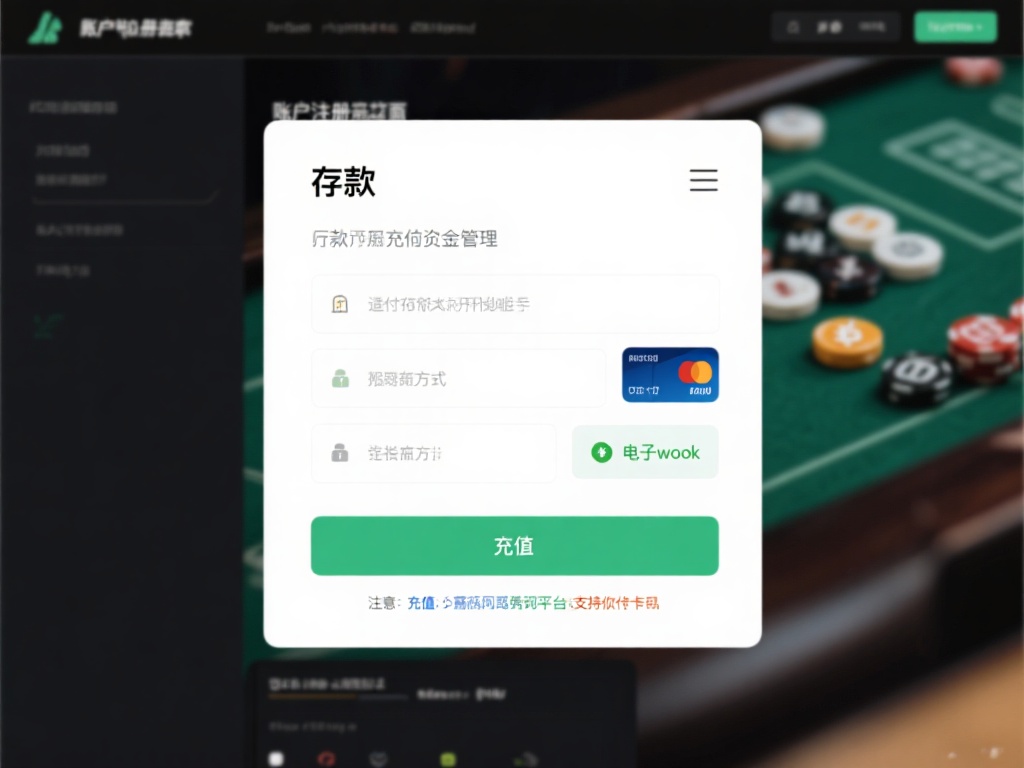 存款与资金管理
账户注册完成后，你需要充值才能开