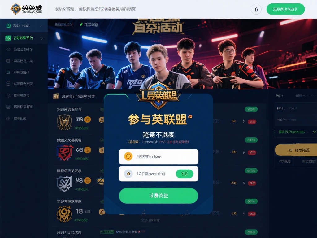 参与英雄联盟竞猜并不复杂，通常只需几个简单的步骤。